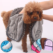 Lade das Bild in den Galerie-Viewer, Dogs Cats Towels Super Absorbent Dog Bathrobe Microfiber Bath Towels Quick-Drying Cat Bath Towel For Pets Towel Dog Towels Pet Products

