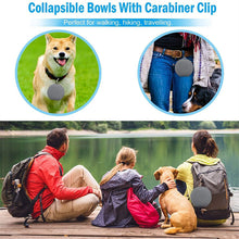 Lade das Bild in den Galerie-Viewer, Rubber Foldable Double Bowl Pet Feeding Bowl Pets Supplies Dog Cat Bowls

