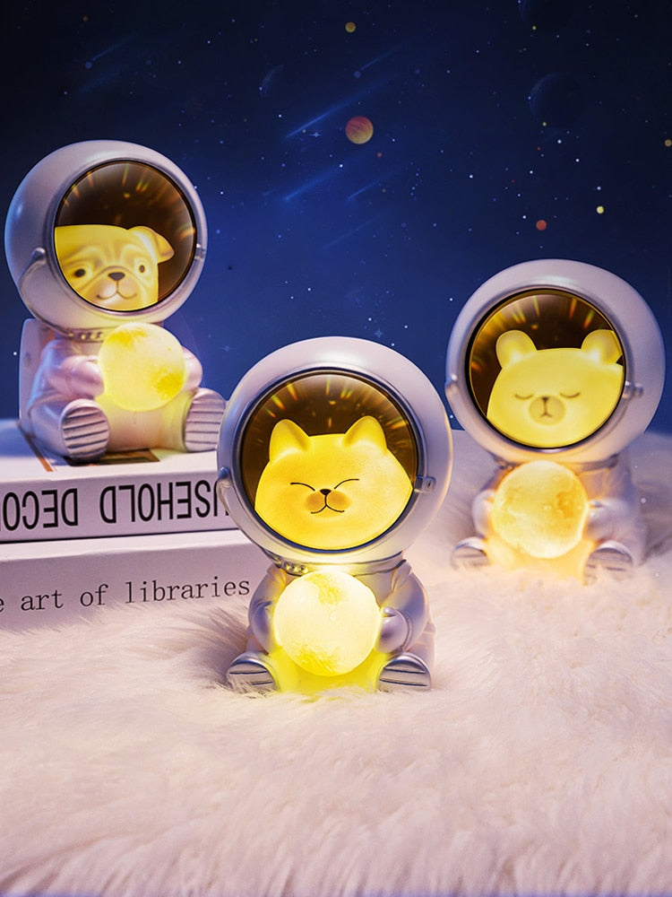 LED Haustier-Astronautenlampe